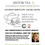 Histor-Tea: An Afternoon of Women's History and Tea