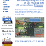 Reading the Landscape: Archaeological Questions at the Walkup Site, Lunch and Learn (Free)