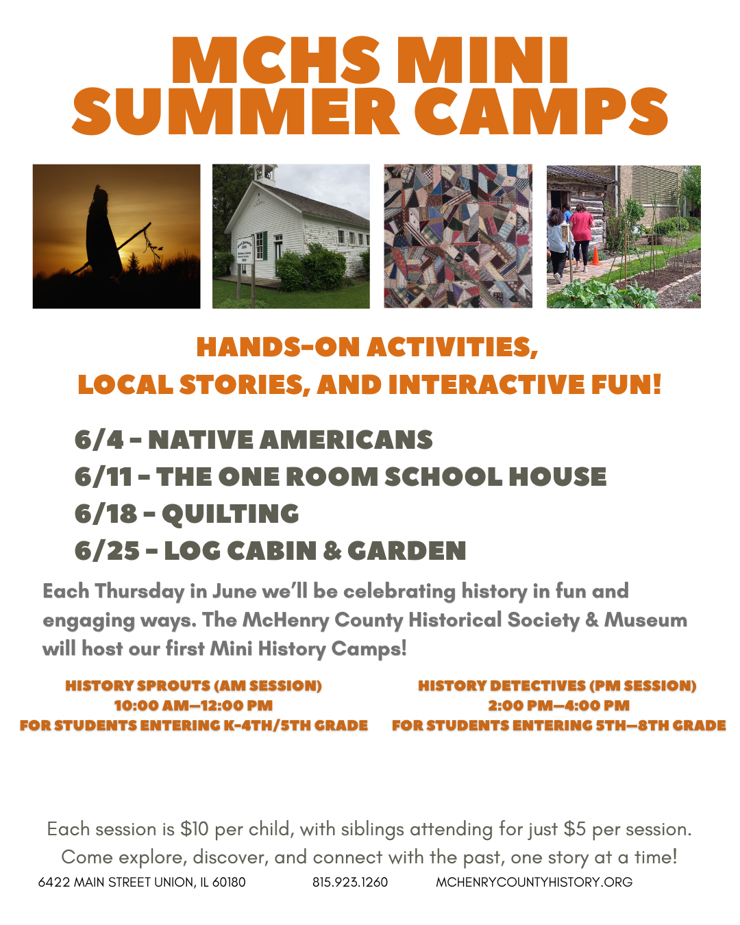 MCHS Mini Summer Camps, 6/4
