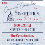 Community Conversations on Constitution Day - Free