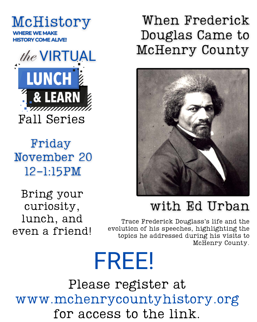 When Frederick Douglas Came to McHenry County (Free)